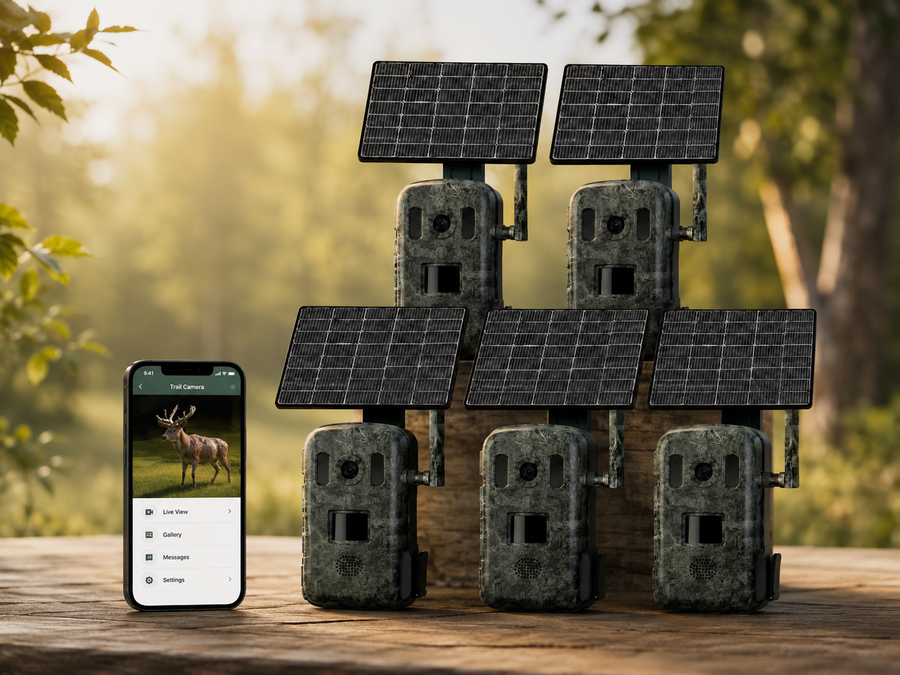Large 4G Trail Camera Package – 5 LIVE Cameras – Save 15%